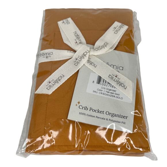 Natemia Crib Bed Pocket Organizer Harvest Gold New - Picture 10 of 11